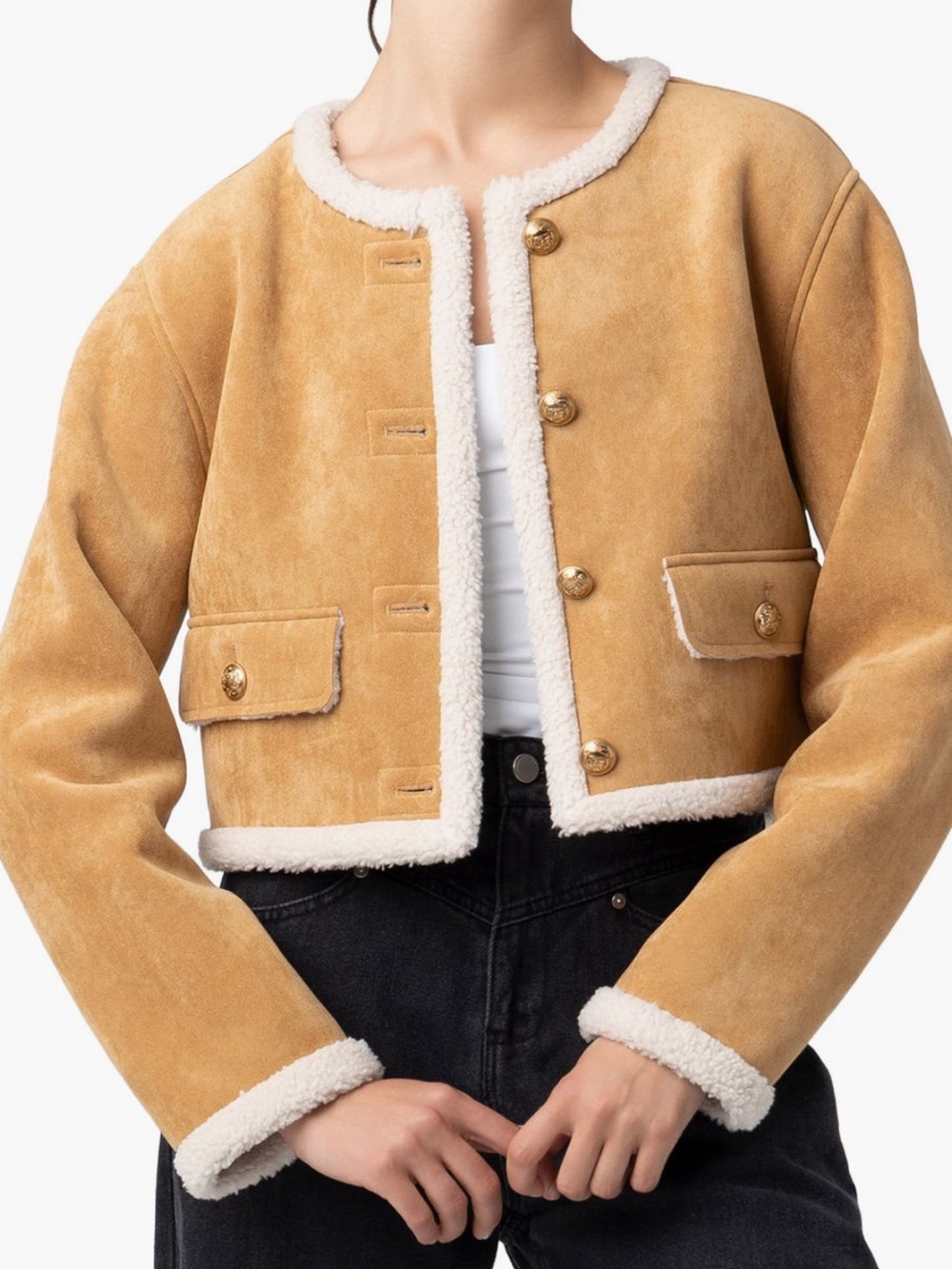 BLANKNYC Ahead of Curve Faux Suede Jacket size Medium